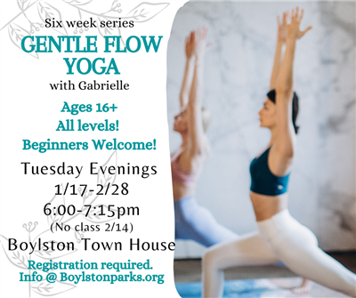 Boylston Parks and Recreation: Gentle Yoga Flow - Evening Class